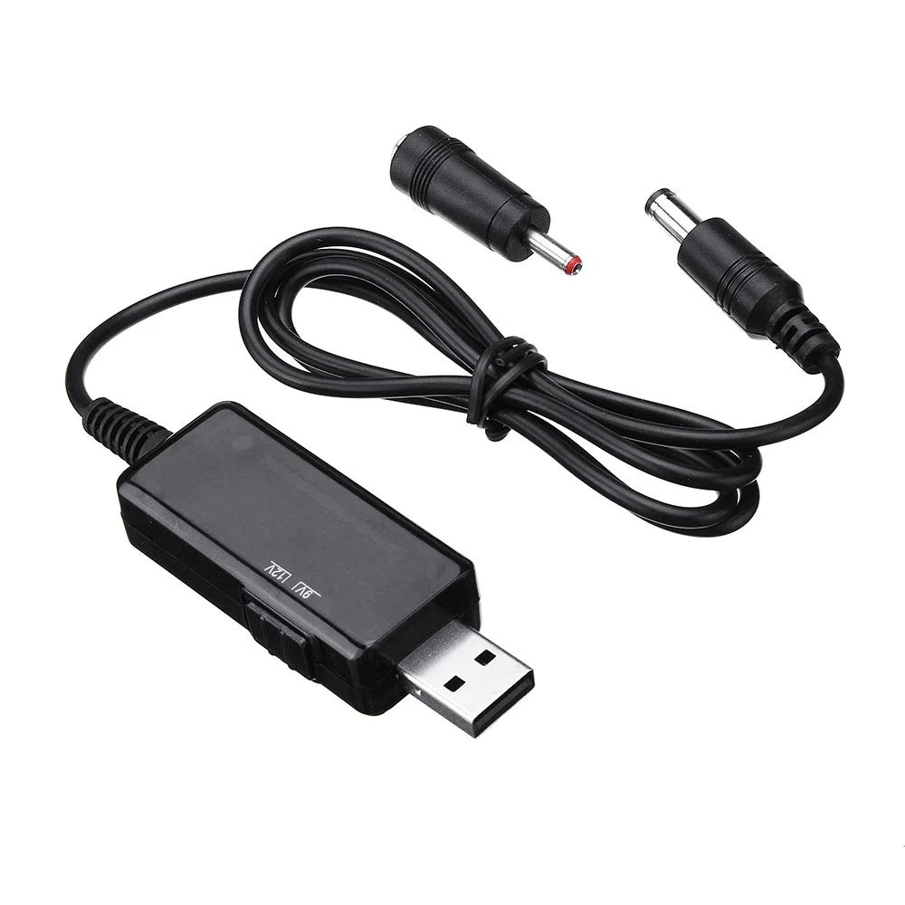 کابل تبدیل USB به DC (افزایش ولتاژ 5V به 9V/12V)